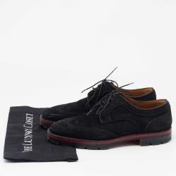 Christian Louboutin Black Suede Hubertus Lace Up Oxford Size 40