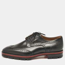 Christian Louboutin Black Leather Simon Derby Size 41.5
