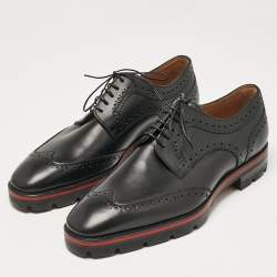 Christian Louboutin Black Leather Simon Derby Size 41.5