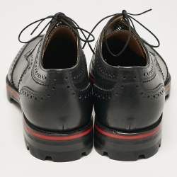 Christian Louboutin Black Leather Simon Derby Size 41.5