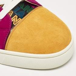Christian Louboutin Multicolor Xtian Print Leather Louis Orlato Sneakers Size 43.5