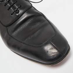 Christian Louboutin Black Leather Lafitte Oxfords Size 44