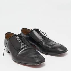 Christian Louboutin Black Leather Lafitte Oxfords Size 44