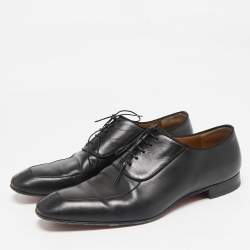 Christian Louboutin Black Leather Lafitte Oxfords Size 44