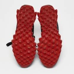 Christian Louboutin Black Suede Loubishark Lace Up Sneakers Size 40