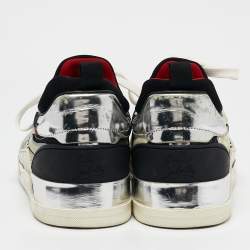 Christian Louboutin Multicolor Leather and Fabric Aurelien Sneakers Size 45