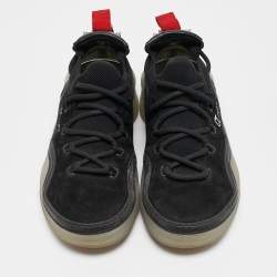 Christian Louboutin Black Suede and Leather Arpoador Sneakers Size 40