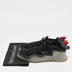Christian Louboutin Black Suede and Leather Arpoador Sneakers Size 40