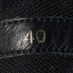 Christian Louboutin Black Suede and Leather Arpoador Sneakers Size 40