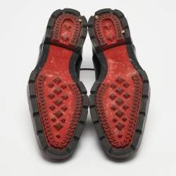 Christian Louboutin Black Leather Hubertus Lace Up Oxford Size 39