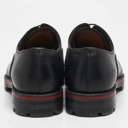 Christian Louboutin Black Leather Hubertus Lace Up Oxford Size 39