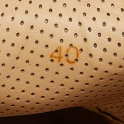 مملوكة مسبقًا Christian Louboutin White Leather F.A.V Fique A Vontade Sneakers Size 40