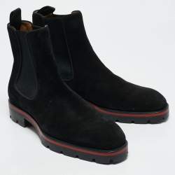 Christian Louboutin Black Suede Alpinosol Boot Size 40