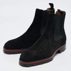 Christian Louboutin Black Suede Alpinosol Boot Size 40