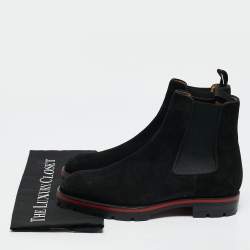 Christian Louboutin Black Suede Alpinosol Boot Size 40