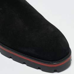 Christian Louboutin Black Suede Alpinosol Boot Size 40