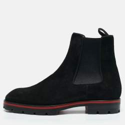 Christian Louboutin Black Suede Alpinosol Boot Size 40