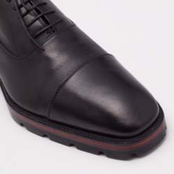 Christian Louboutin Black Leather Lace Up Oxfords Size 44
