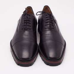 Christian Louboutin Black Leather Lace Up Oxfords Size 44