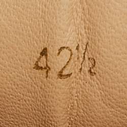 Pre Owned Christian Louboutin Blue Suede Louis Junior Spikes Low Top Sneakers Size 42.5