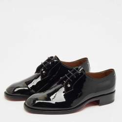 Christian Louboutin Black Patent Leather Chambeliss Derby Size 41
