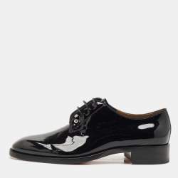 Christian Louboutin Black Patent Leather Chambeliss Derby Size 41