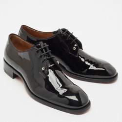 Christian Louboutin Black Patent Leather Chambeliss Derby Size 41