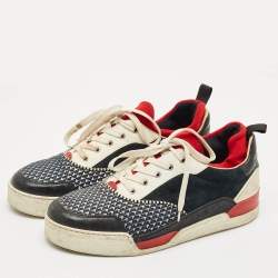 Christian Louboutin Multicolor Fabric and Leather Aurelien Sneakers Size 45