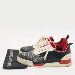 Christian Louboutin Multicolor Fabric and Leather Aurelien Sneakers Size 45