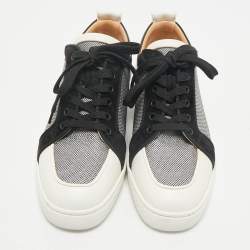 Christian Louboutin Multicolor Canvas and Leather Rantulow Sneakers Size 43