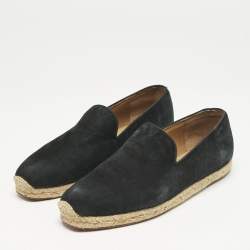 Christian Louboutin Navy Blue Suede Nanou Orlato Espadrille Flats Size 42