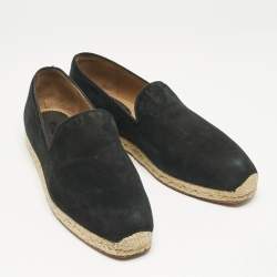 Christian Louboutin Navy Blue Suede Nanou Orlato Espadrille Flats Size 42
