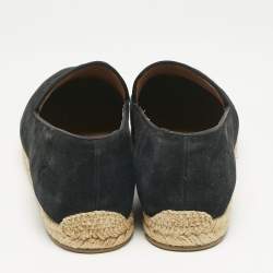 Christian Louboutin Navy Blue Suede Nanou Orlato Espadrille Flats Size 42