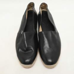 Christian Louboutin Black Leather Espadrille Size 43