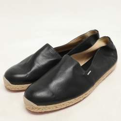 Christian Louboutin Black Leather Espadrille Size 43
