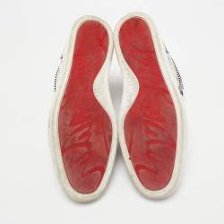 Christian Louboutin Multicolor Leather and Patent Leather Louis Orlato High Top Sneakers Size 44.5