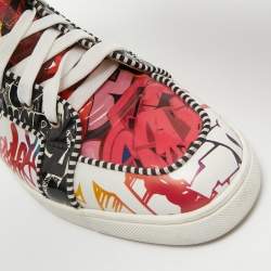 Christian Louboutin Multicolor Leather and Patent Leather Louis Orlato High Top Sneakers Size 44.5