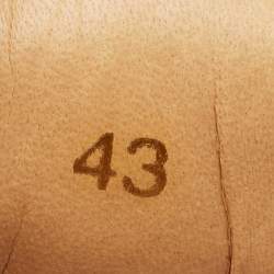 مملوكة مسبقًا Christian Louboutin Brown Leather and Suede Louis Junior Sneakers Size 43