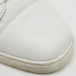 Christian Louboutin White Leather Louis Junior Low Top Sneakers Size 45