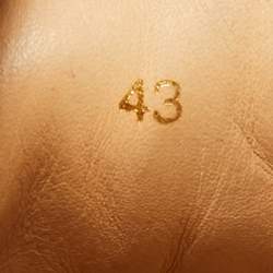 Pre Owned Christian Louboutin Navy Blue/Gold Fabric Rantulow Sneakers Size 43