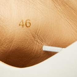 Pre Owned Christian Louboutin White Leather Louis Junior Sneakers Size 46