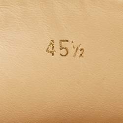 Pre Owned Christian Louboutin Black Suede Varsiboat Slip On Sneakers Size 45.5