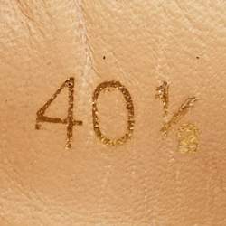 Pre Owned Christian Louboutin Black Leather Rantulow Sneakers 40.5