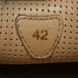 Pre Owned Christian Louboutin Black Leather F.A.V Slip-On Sneakers Size 42