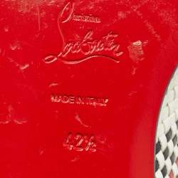 Pre Owned Christian Louboutin Multicolor Woven Leather Dandelion Tassel Slip On Loafers Size 42.5