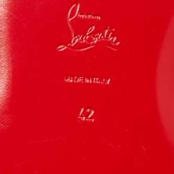 Pre Owned Christian Louboutin Brown Suede Roc X Tass Mules Size 42