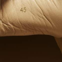 Pre Owned Christian Louboutin Transparent/White Loubi Kraft PVC and Leather Louis Sneakers Size 45