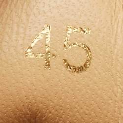 Pre Owned حذاء رياضي كريستيان لوبوتان لويس من الجلد الأبيض مقاس 45