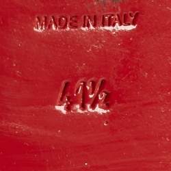 Pre Owned Christian Louboutin Blue Denim Rollerball Spikes Loafers Size 41.5