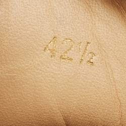 Pre Owned Christian Louboutin Black/Blue Leather and Suede Louis High Top Sneakers Size 42.5